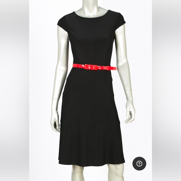 Joseph Ribkoff Knee length day career business dress black size 10 - Picture 2 of 12